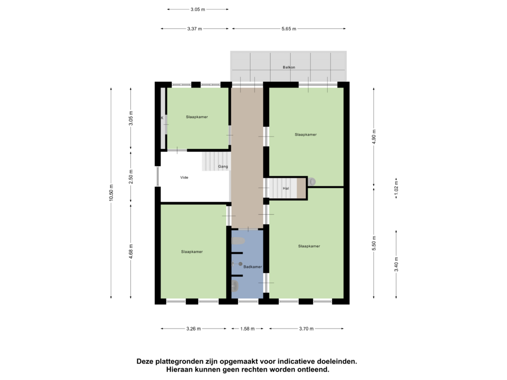 Bekijk plattegrond van Eerste verdieping van Tuinlaan 24