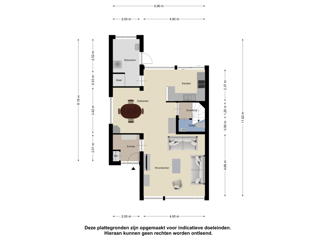 View floorplan of Begane Grond of Oldambtstraat 10