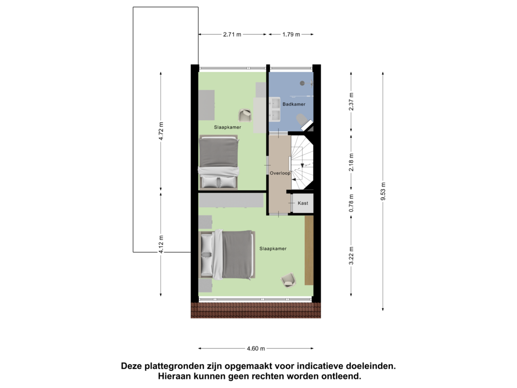 View floorplan of Eerste Verdieping of Oldambtstraat 10