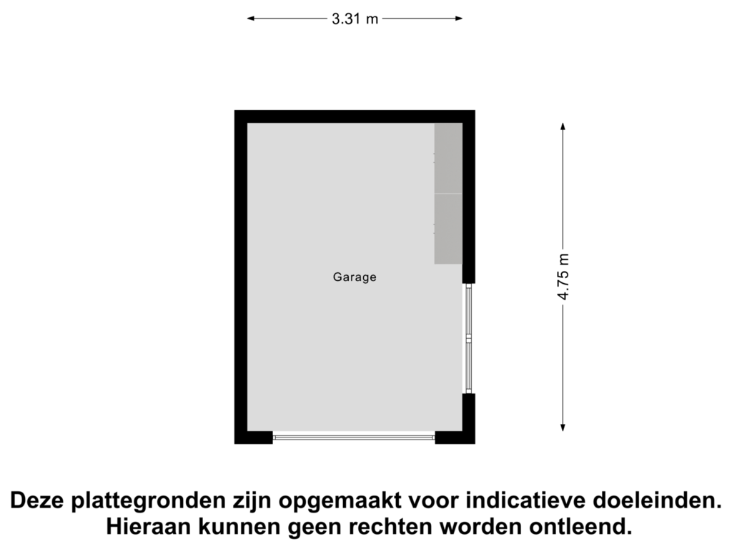 View floorplan of Garage of Oldambtstraat 10