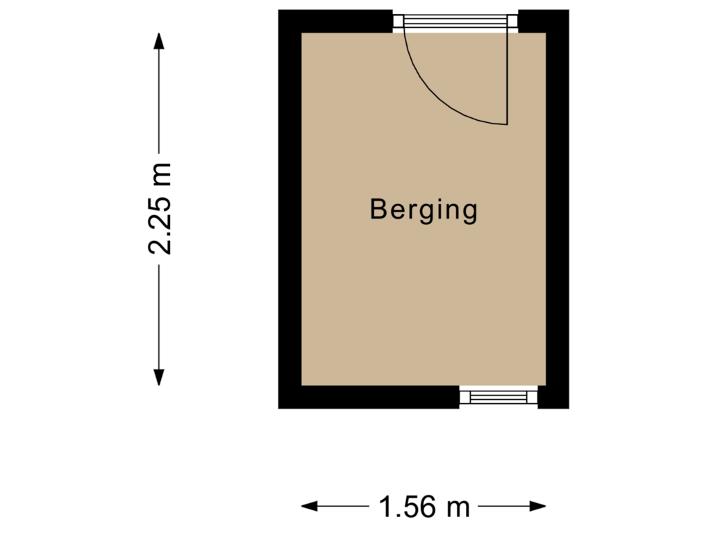 Bekijk plattegrond van Berging van Bredebeek 42