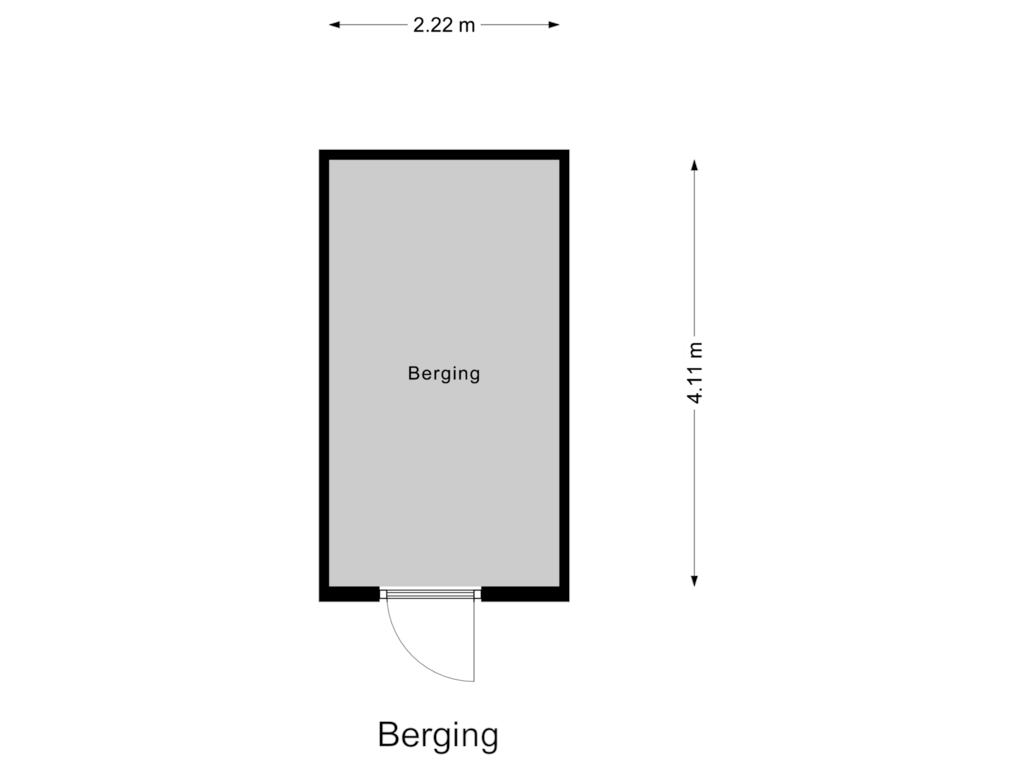 Bekijk plattegrond van Berging van Brink 16