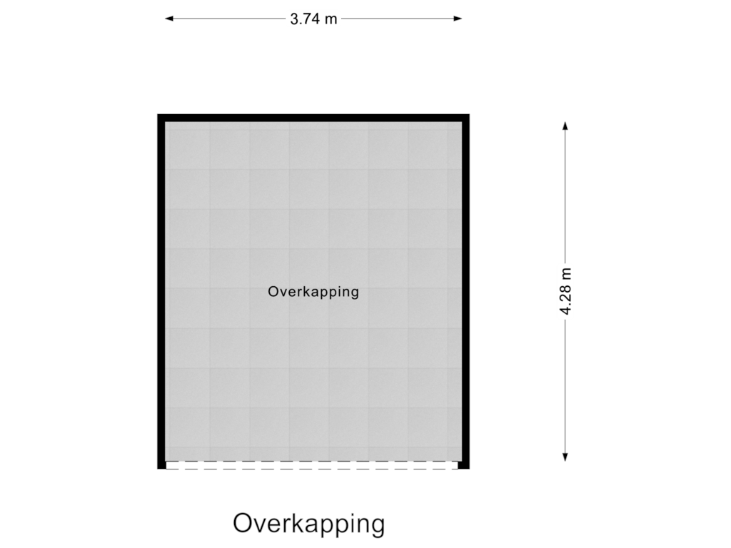 Bekijk plattegrond van Overkapping van Brink 16