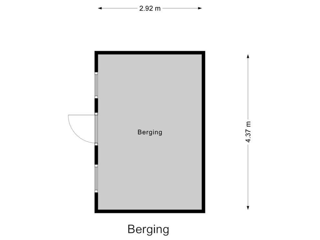 Bekijk plattegrond van Berging van Klaproosstraat 20