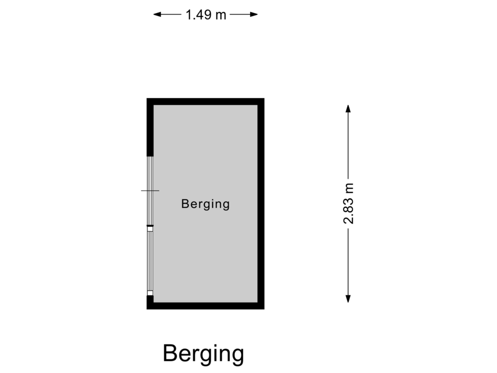 Bekijk plattegrond van Berging van Burchtstraat 20