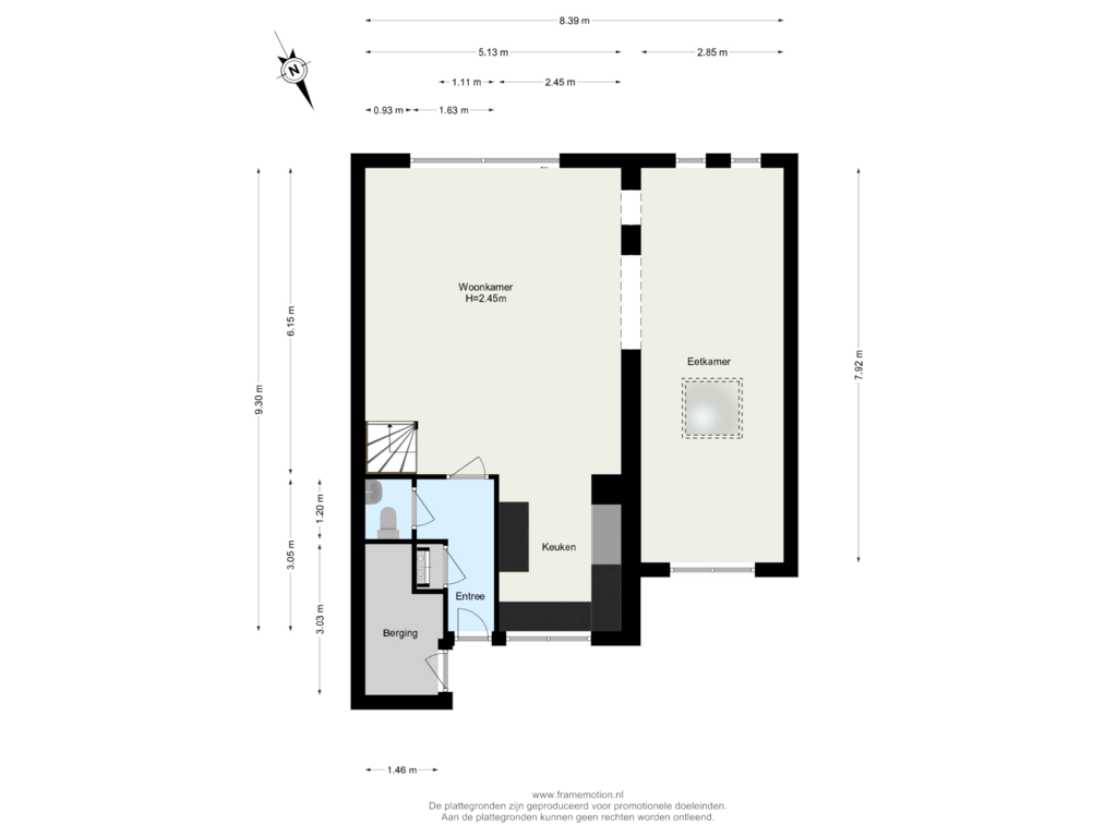 View floorplan of Begane Grond of Jan Beyerinckstraat 13