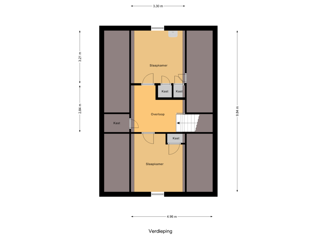 Bekijk plattegrond van 2e Woonlaag van Twentseweg 2