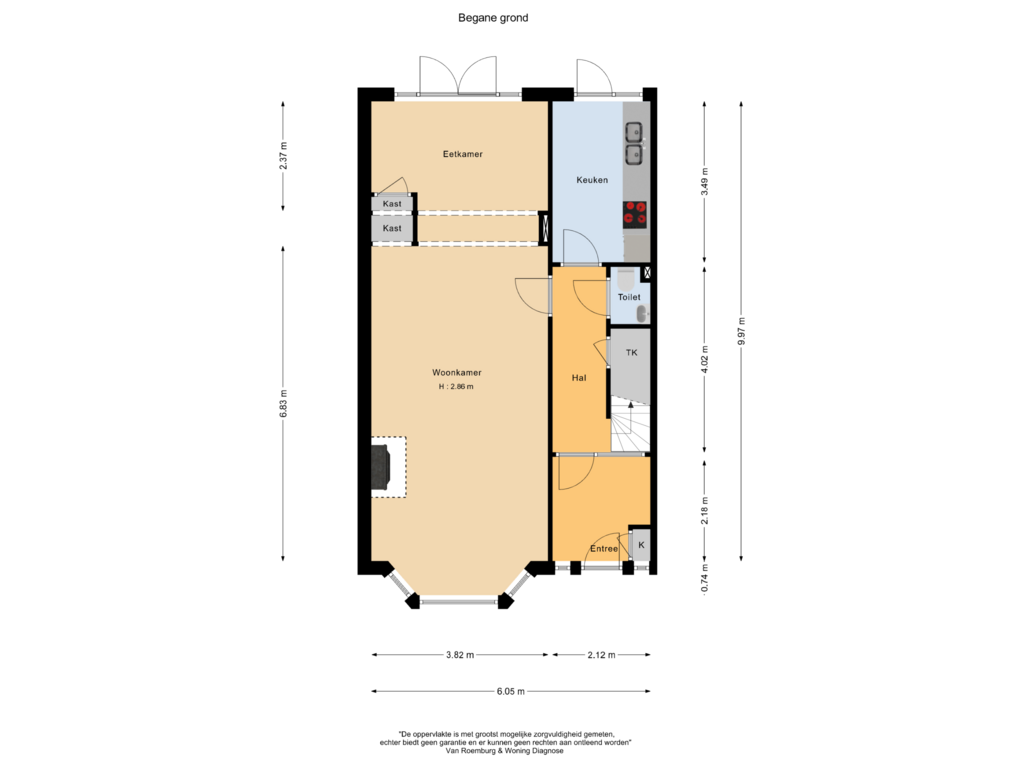 Bekijk plattegrond van Begane grond van Lorentzkade 40