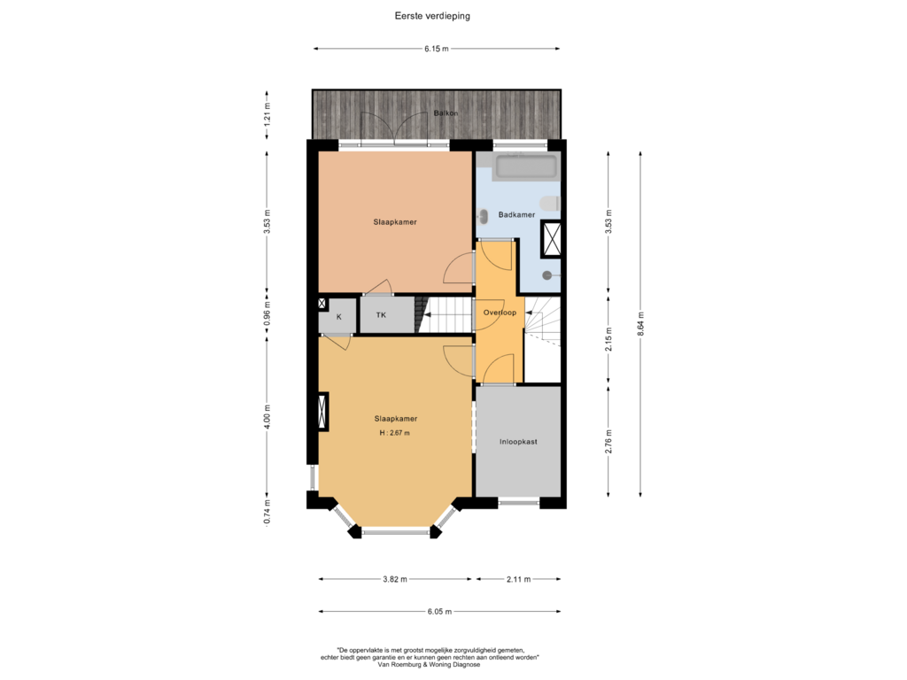 Bekijk plattegrond van Eerste verdieping van Lorentzkade 40