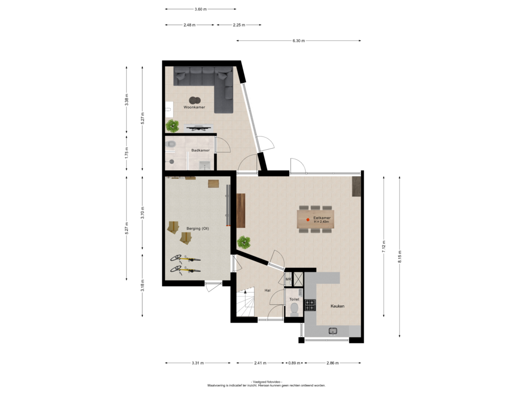 Bekijk plattegrond van Begane grond van Baesjoulaan 6