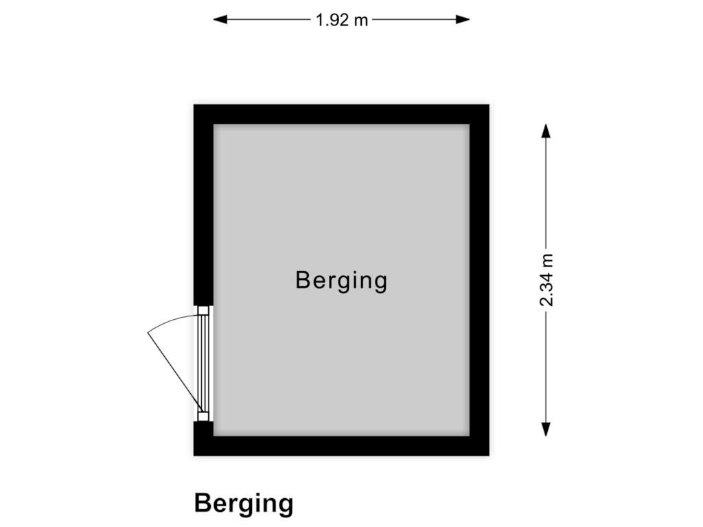 Bekijk plattegrond van Berging van Rosendaal 89