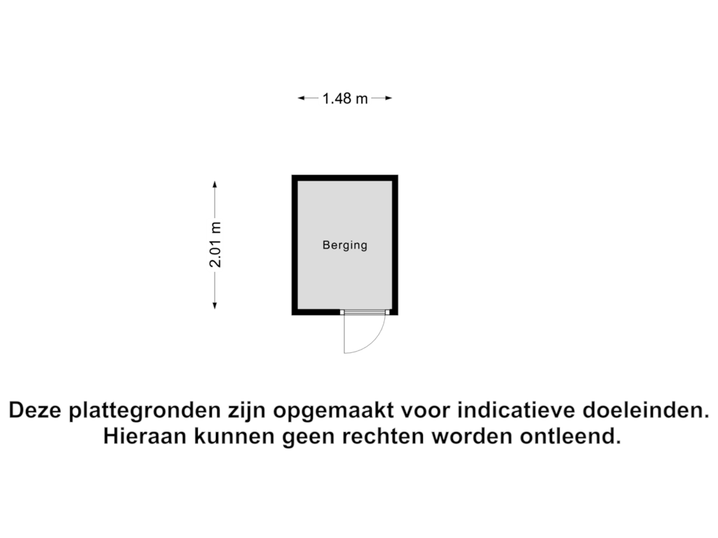 Bekijk plattegrond van Berging van Torenstraat 5-C