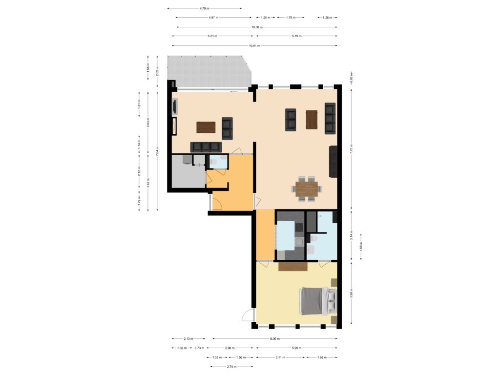 Bekijk plattegrond van Appartement van Scottlaan 56