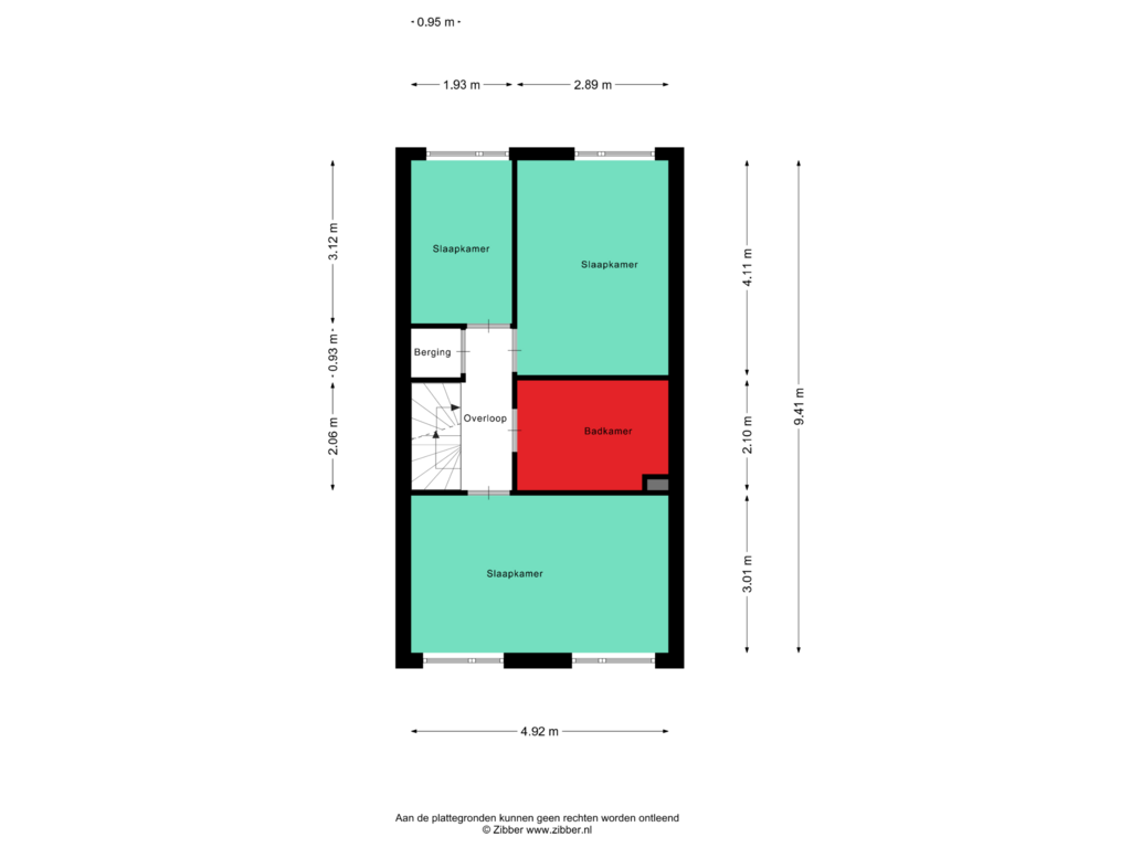 Bekijk plattegrond van Eerste verdieping van Kievit 100