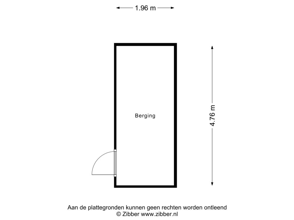 Bekijk plattegrond van Berging van Kievit 100