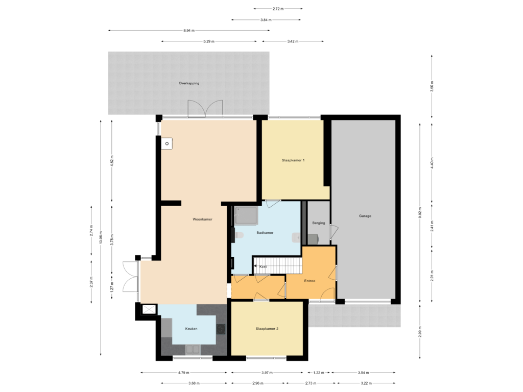 Bekijk plattegrond van Begane grond van Zinkweg 276