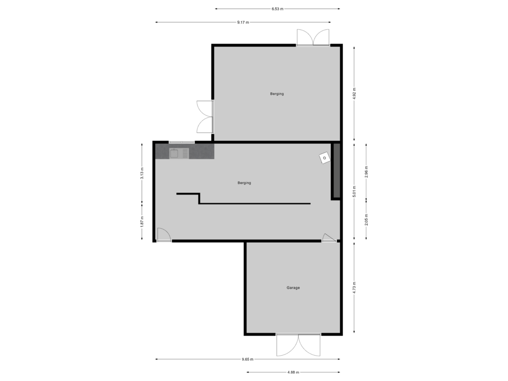 Bekijk plattegrond van Garage van Zinkweg 276