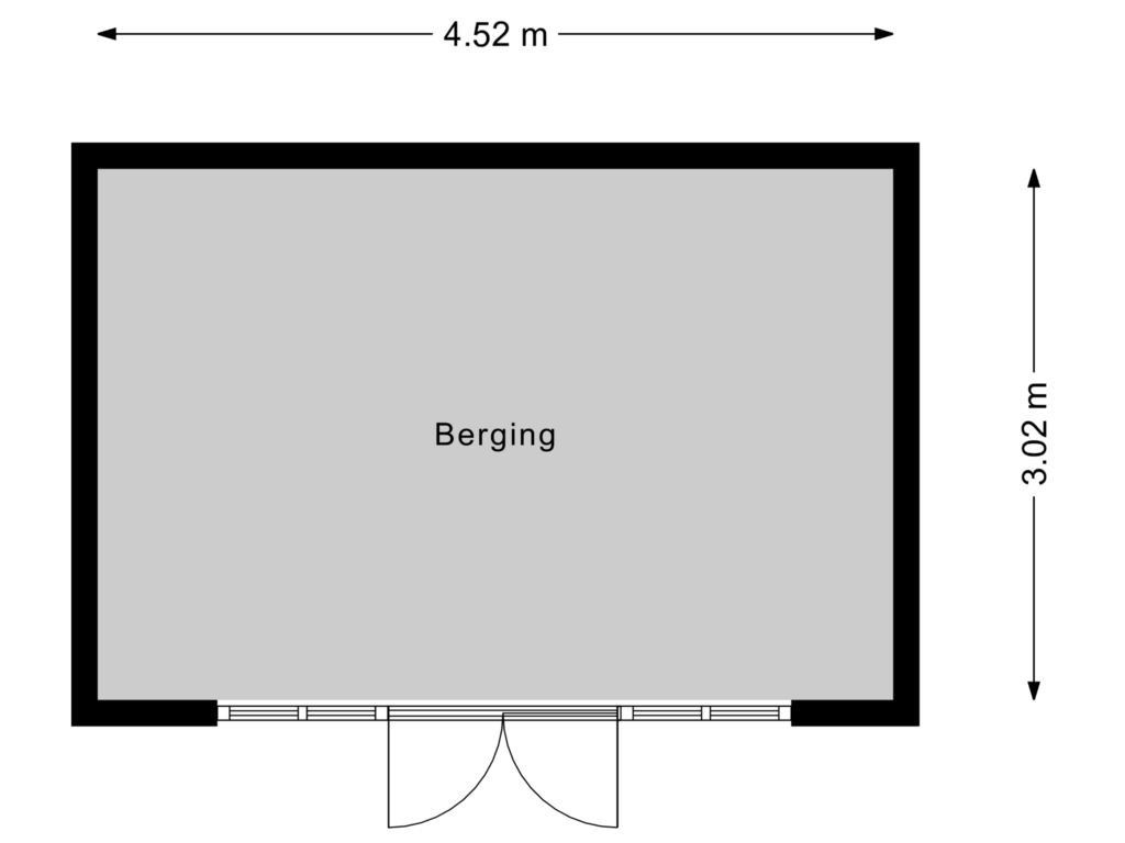 Bekijk plattegrond van Berging van Zinkweg 276