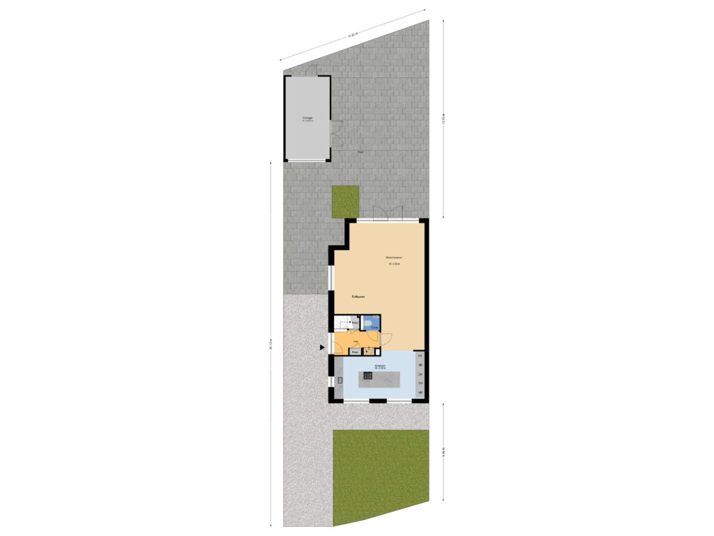 Bekijk plattegrond van Situatie van Wingerd 90