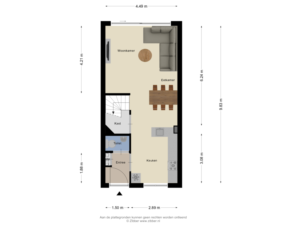 View floorplan of Begane Grond of Koningstraat 44