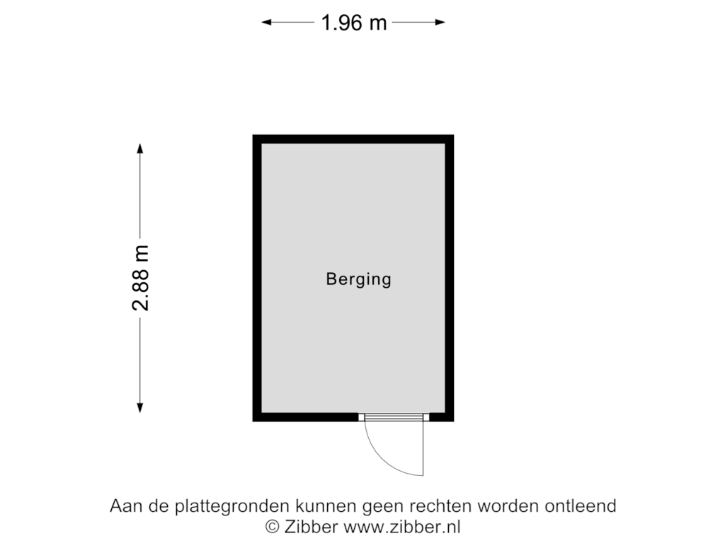 View floorplan of Berging of Koningstraat 44