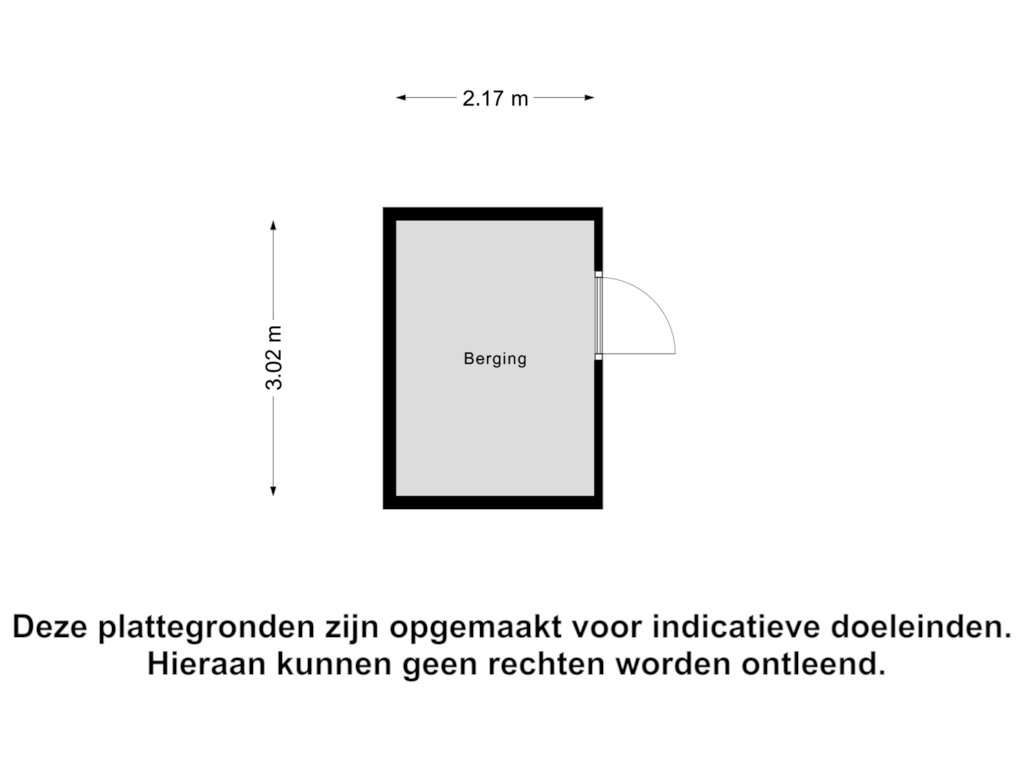 Bekijk plattegrond van Berging van Benensonstraat 17