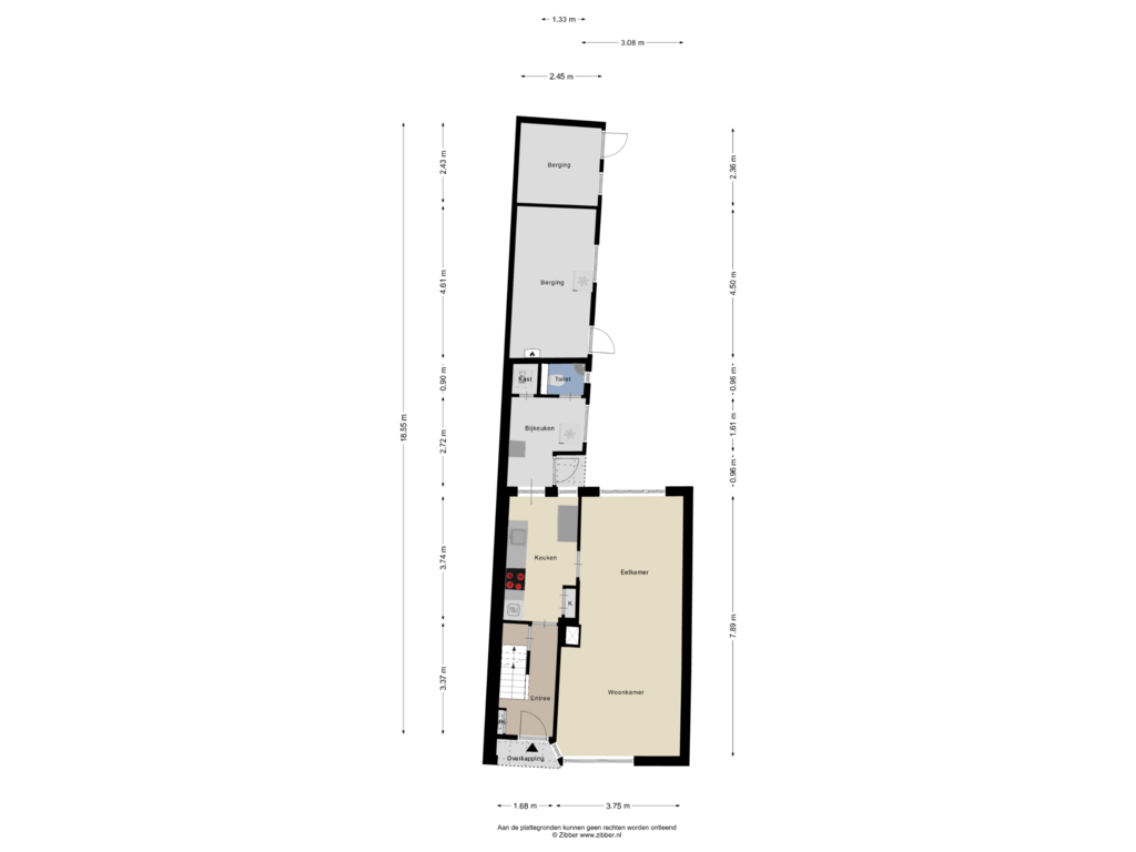 Bekijk plattegrond van Begane Grond van Cornelis Houtmanstraat 51