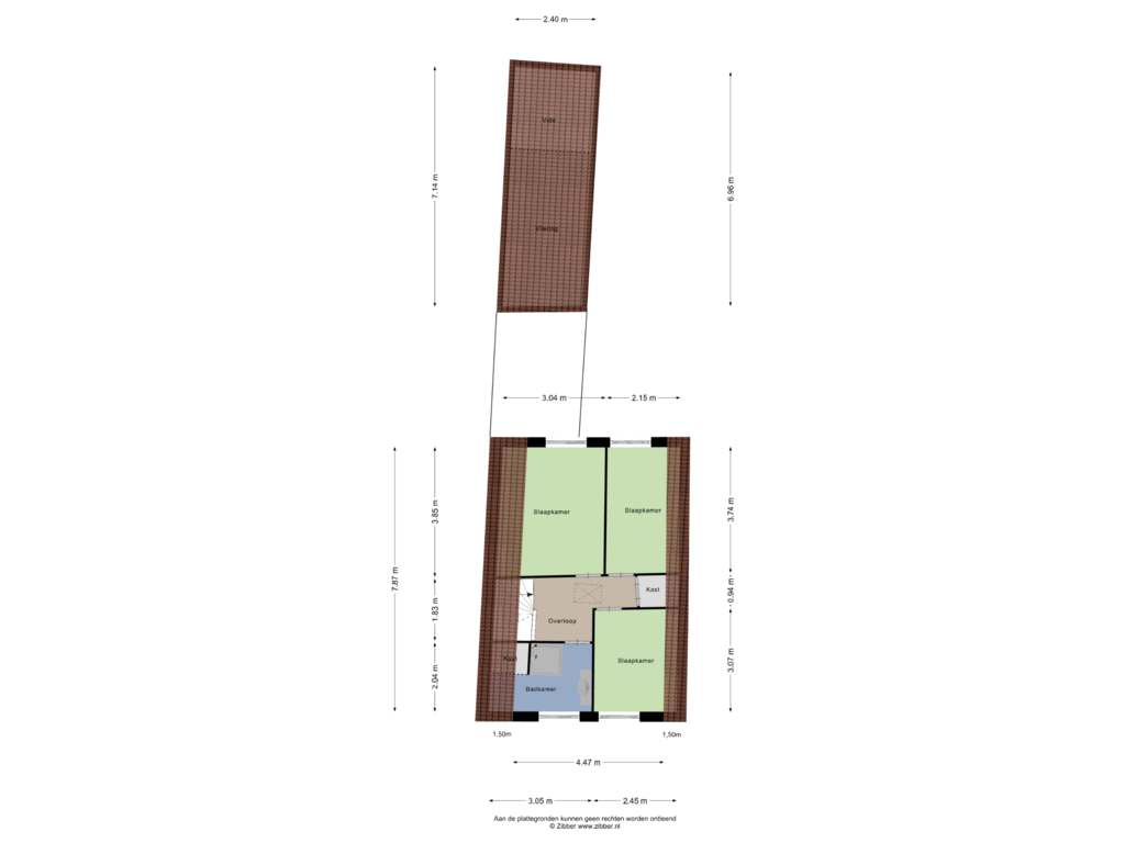 Bekijk plattegrond van Eerste Verdieping van Cornelis Houtmanstraat 51