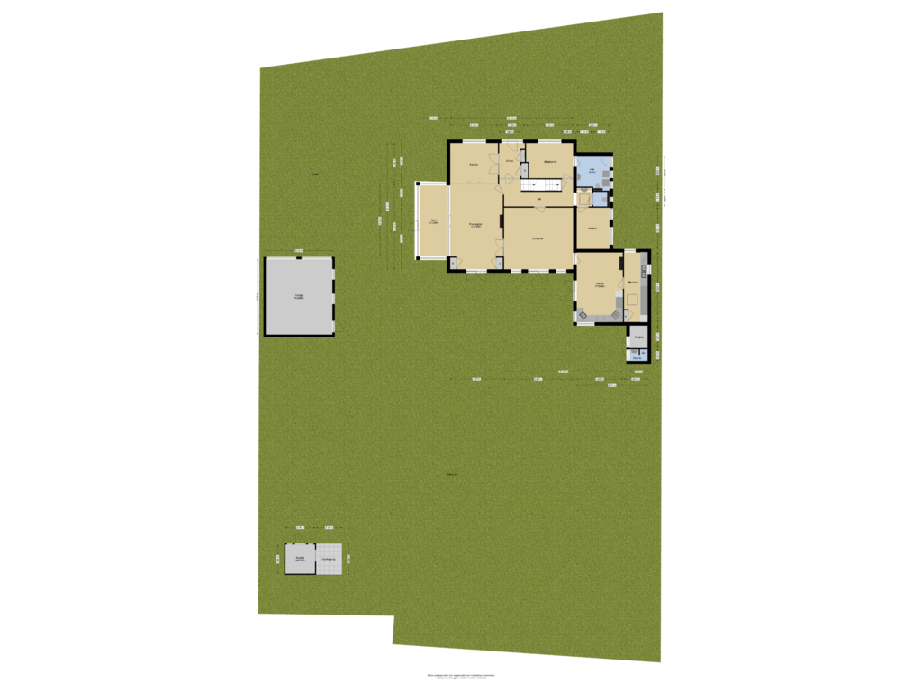 View floorplan of Begane grond + Tuin of Gooweg 16