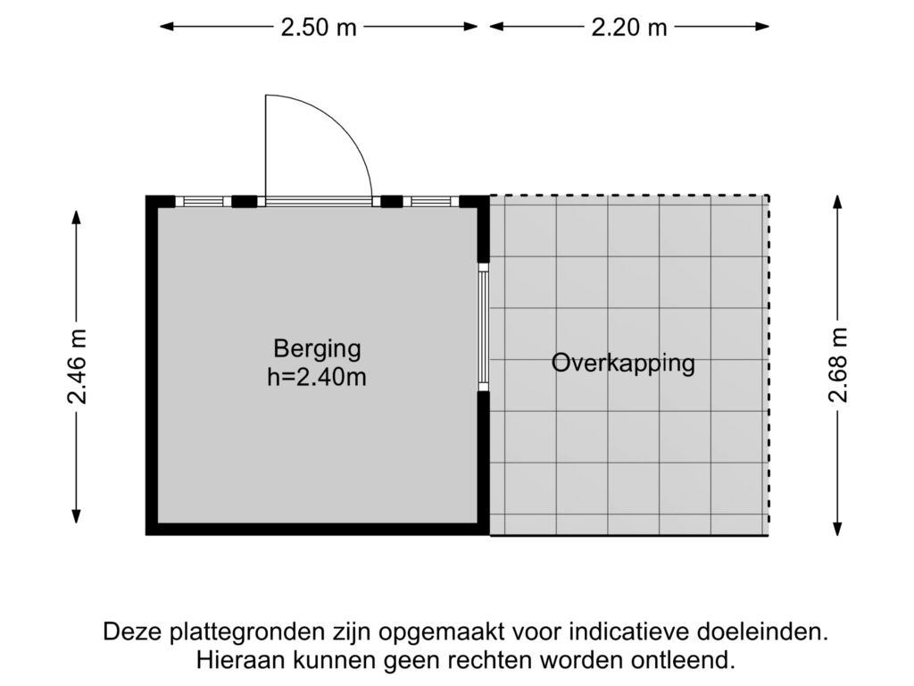 View floorplan of Berging of Gooweg 16