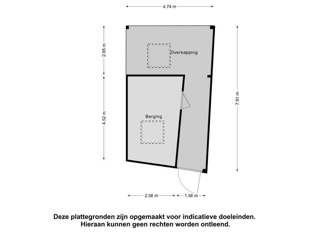 View floorplan of Berging of Schootsestraat 118