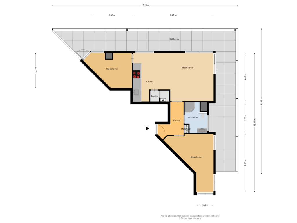 Bekijk plattegrond van Appartement van Oude Vlijmenseweg 231