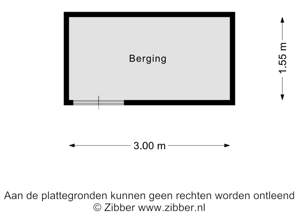 Bekijk plattegrond van Berging van Oude Vlijmenseweg 231