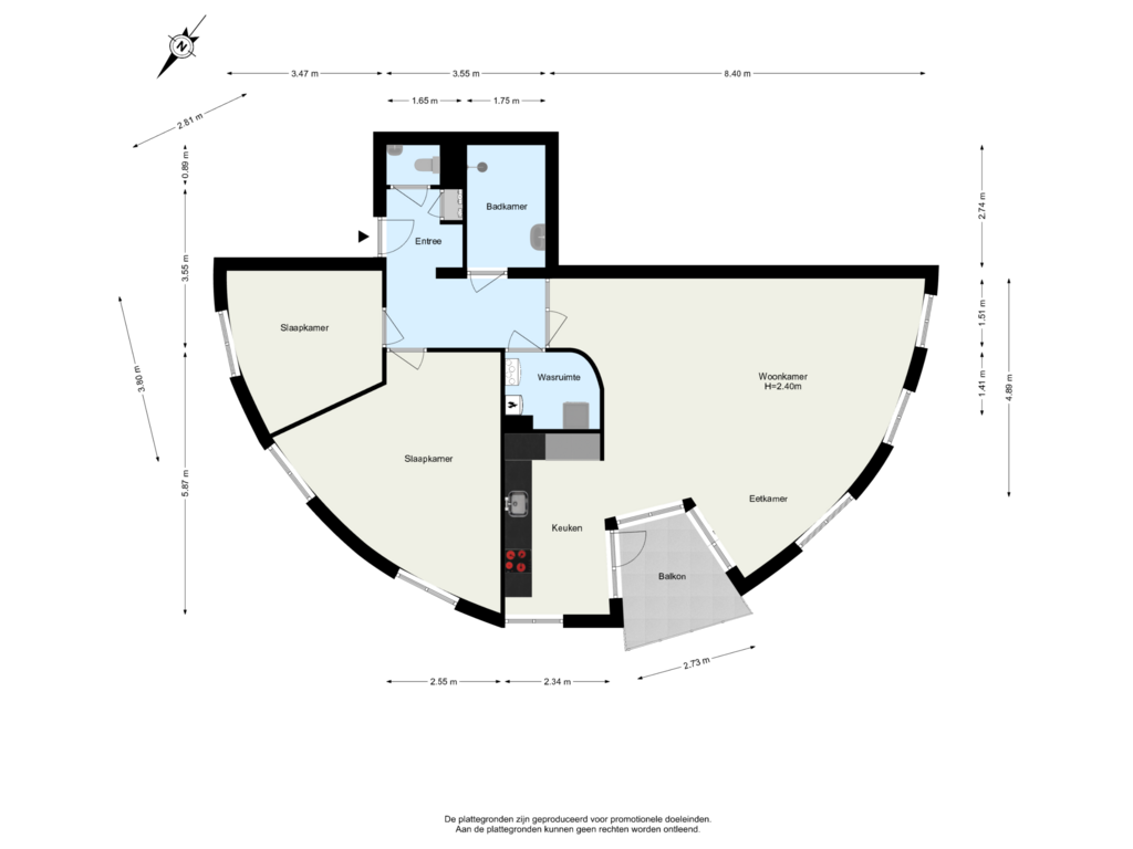 Bekijk plattegrond van 2de Verdieping van Mesdaglaan 49