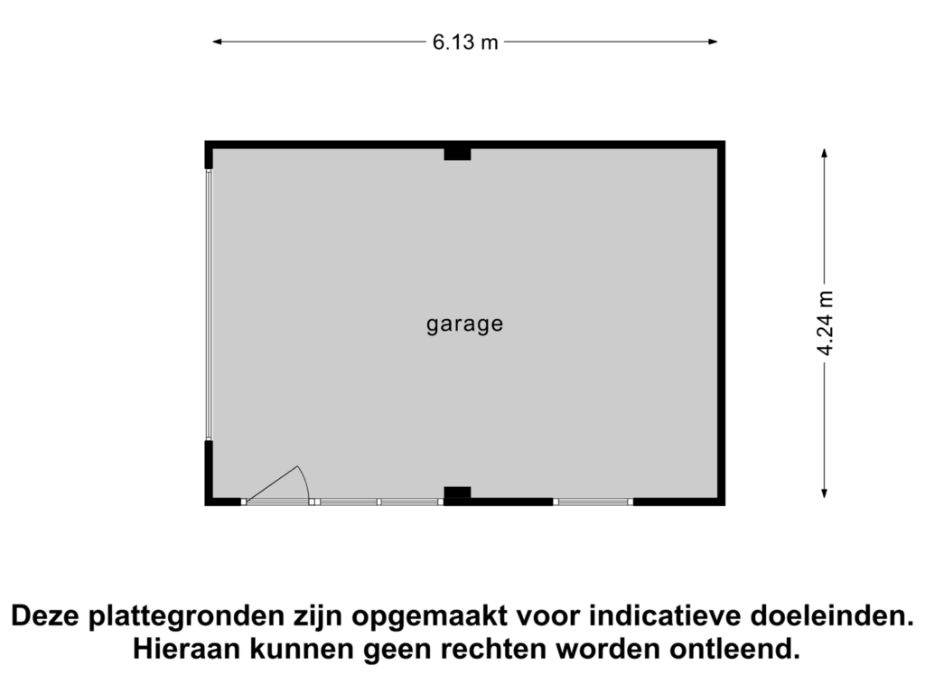 Bekijk plattegrond van Garage van Mr J R Thorbeckestraat 10