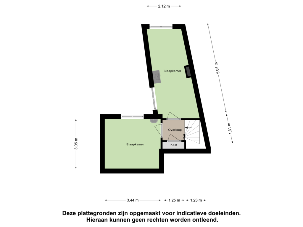 View floorplan of Eerste Verdieping of Schootsestraat 120