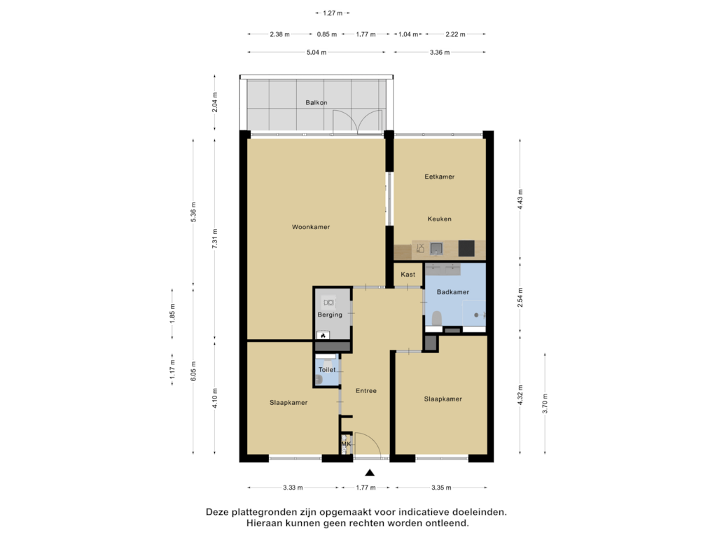 Bekijk plattegrond van Appartement van Burgemeester van Dijkeplein 54