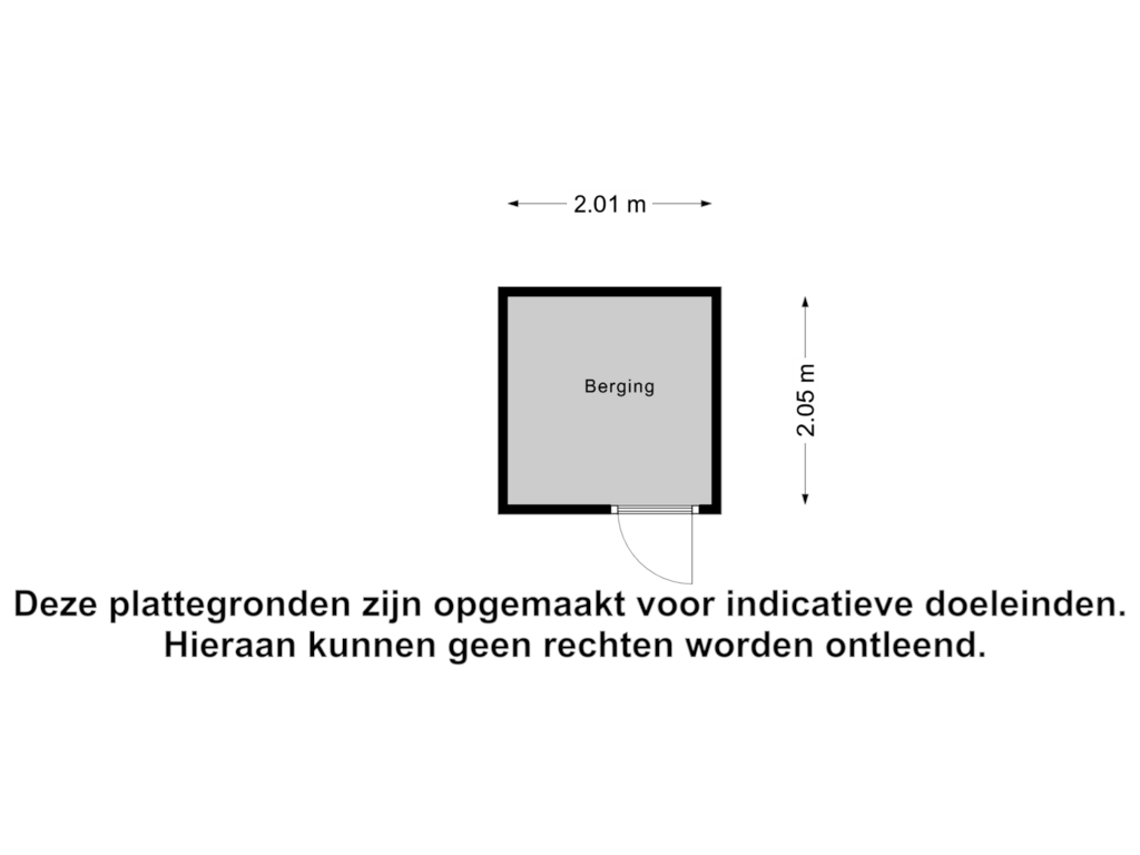 Bekijk plattegrond van Berging van Burgemeester van Dijkeplein 54