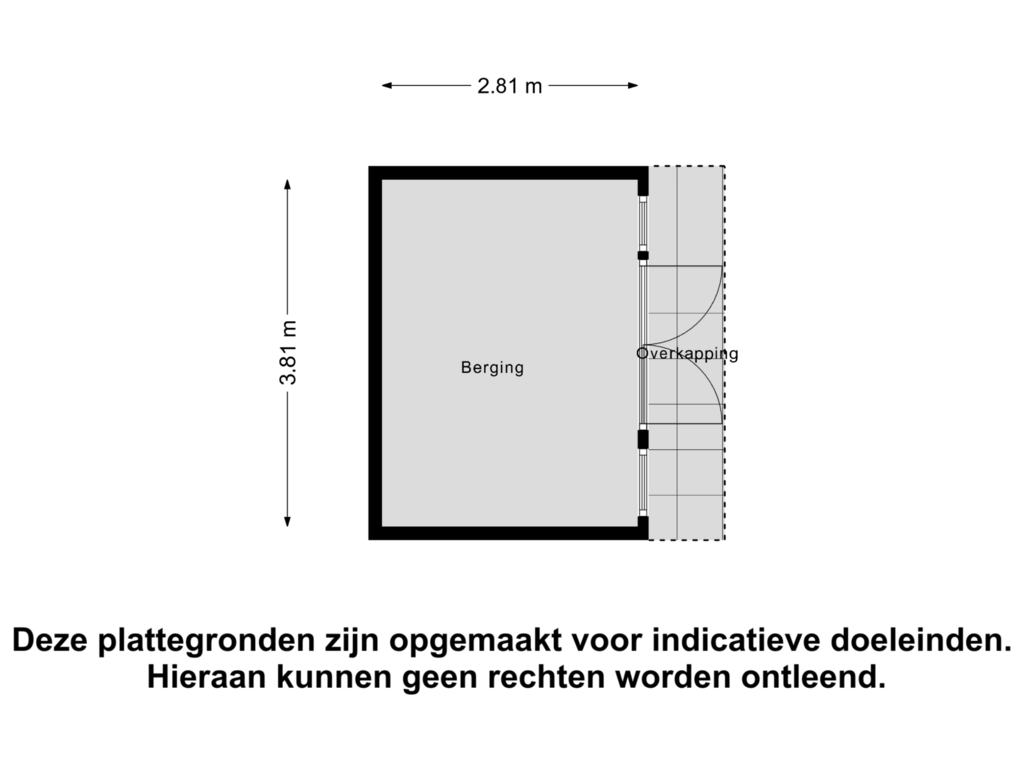 Bekijk plattegrond van Berging van Burg. Schönfeldsingel 49