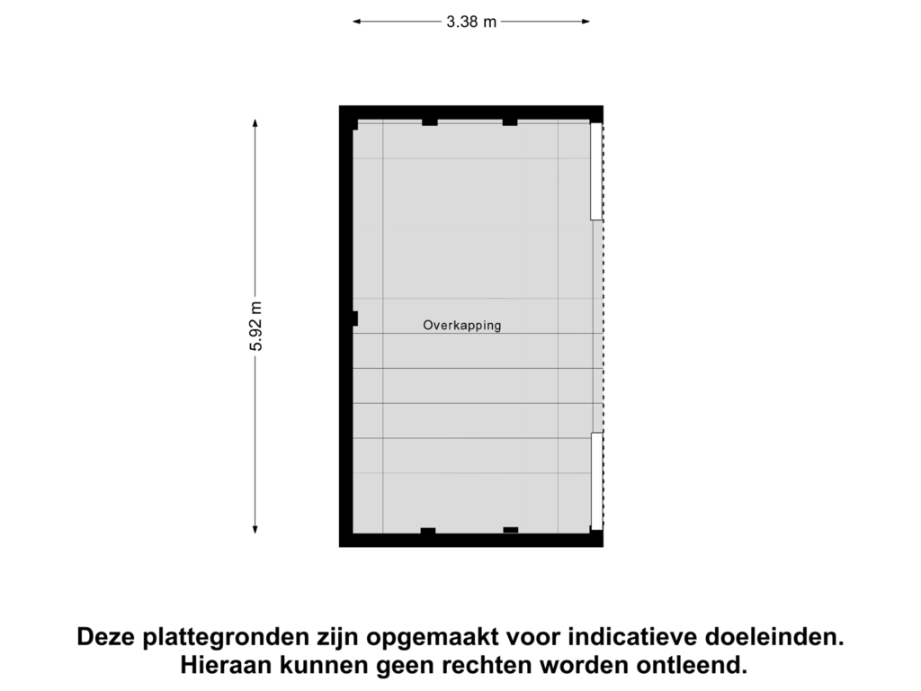 Bekijk plattegrond van Overkapping van Burg. Schönfeldsingel 49