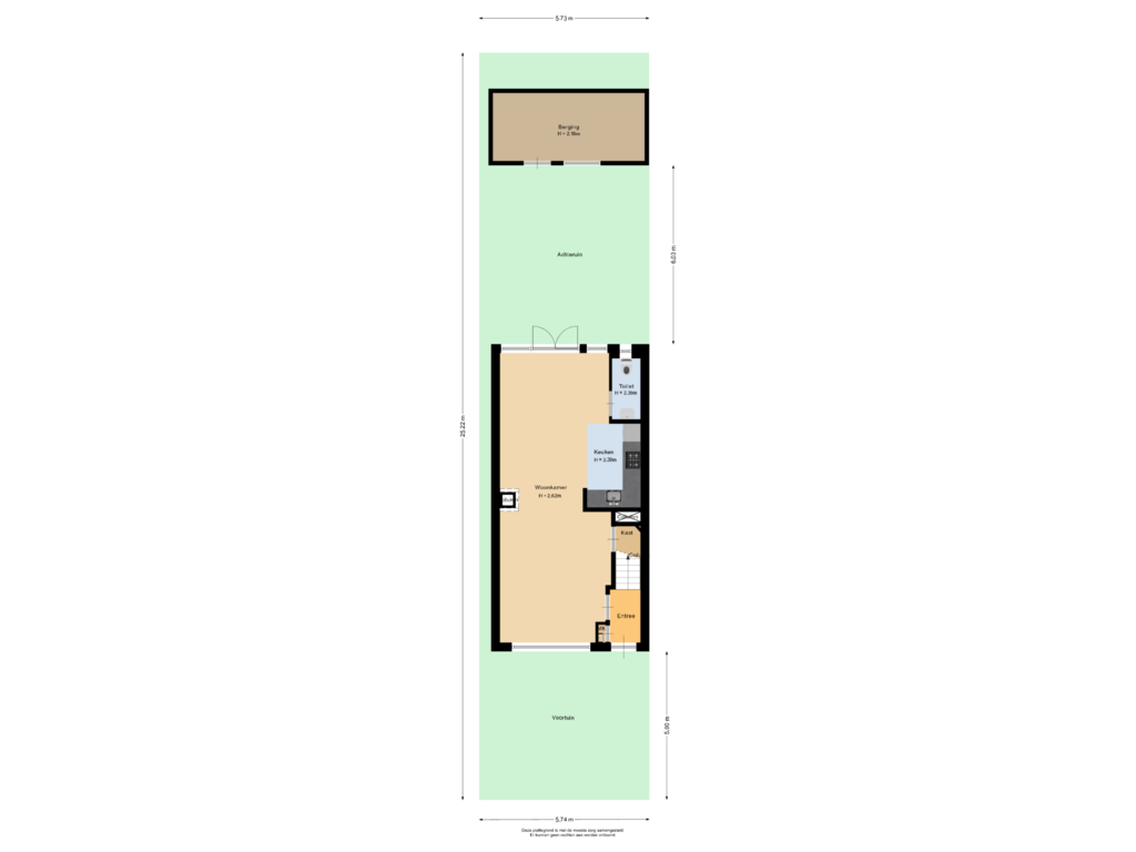 View floorplan of Situatie of Zoutmanstraat 43