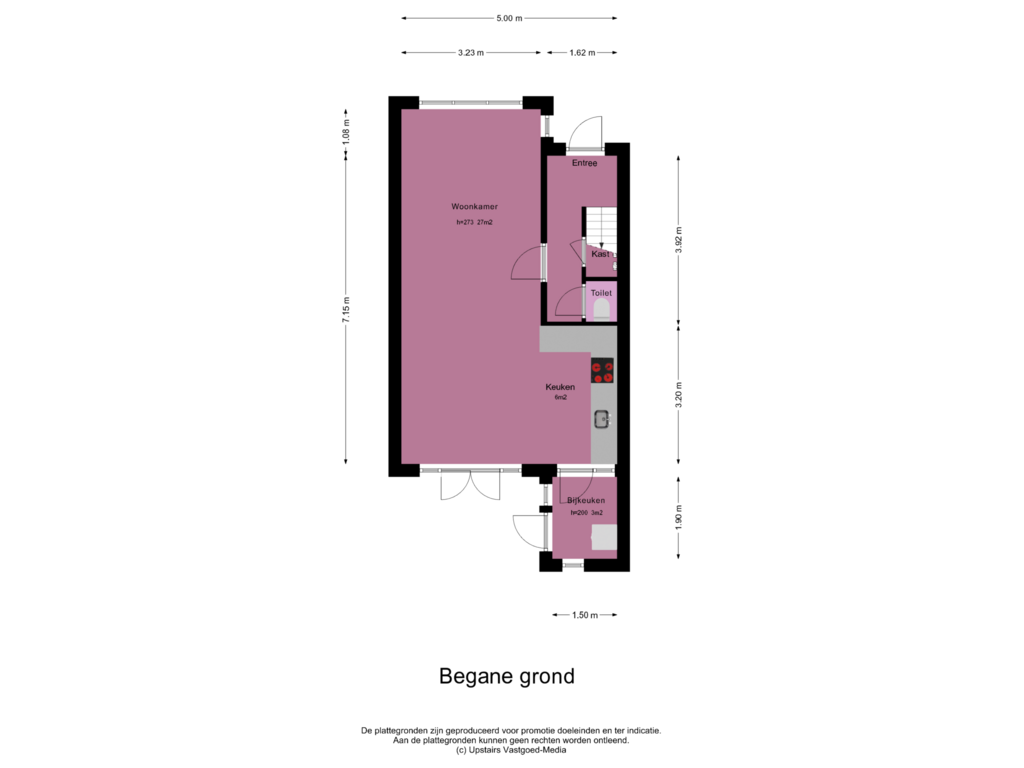 Bekijk plattegrond van Begane grond van Cremerstraat 424