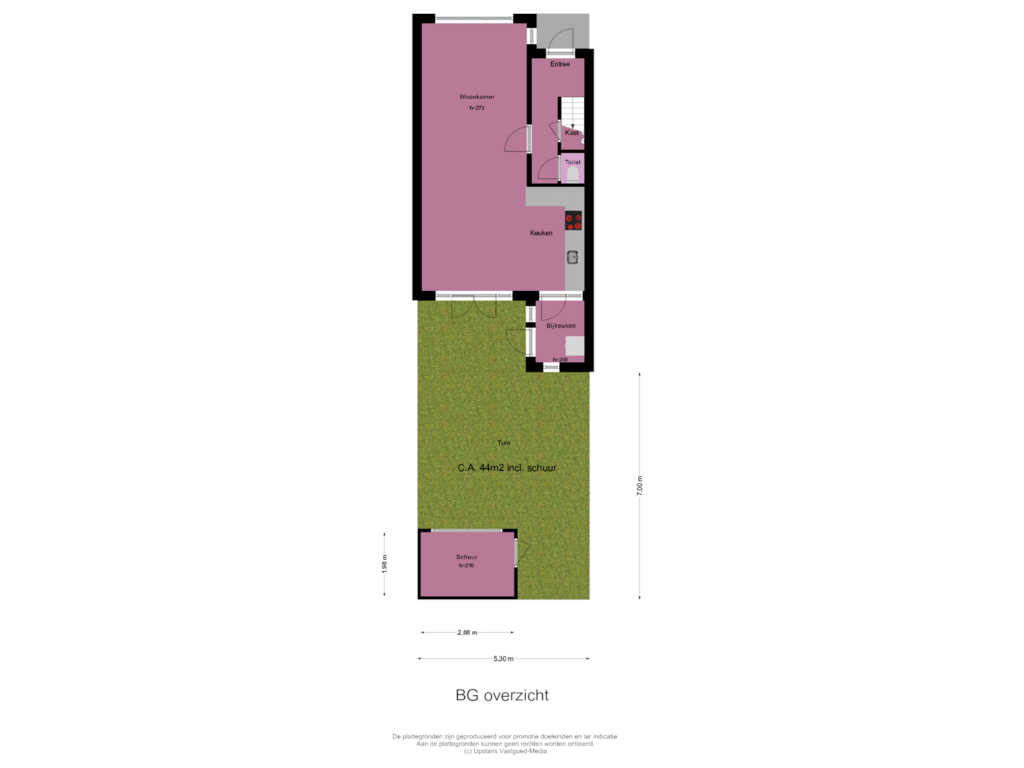 Bekijk plattegrond van BG overzicht van Cremerstraat 424