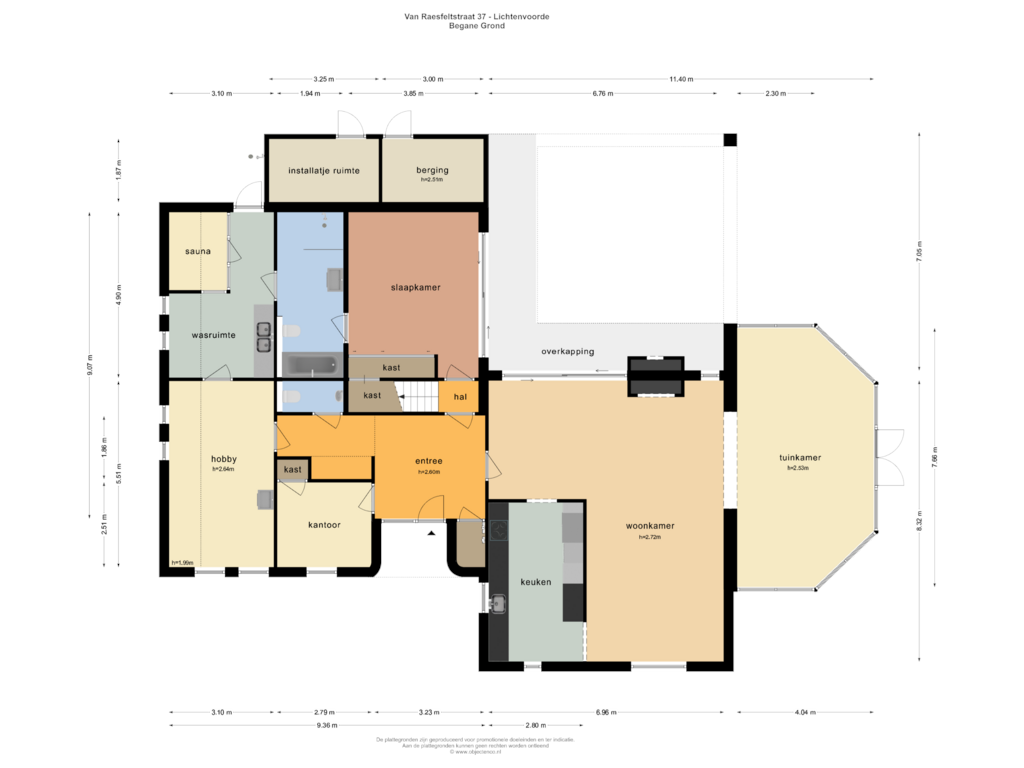 Bekijk plattegrond van Begane Grond van van Raesfeltstraat 37