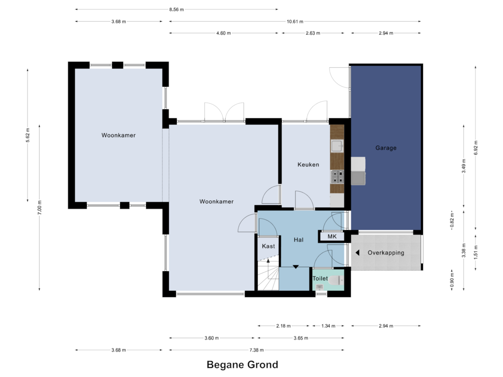 View floorplan of Begane Grond of Jules Breukersstraat 24