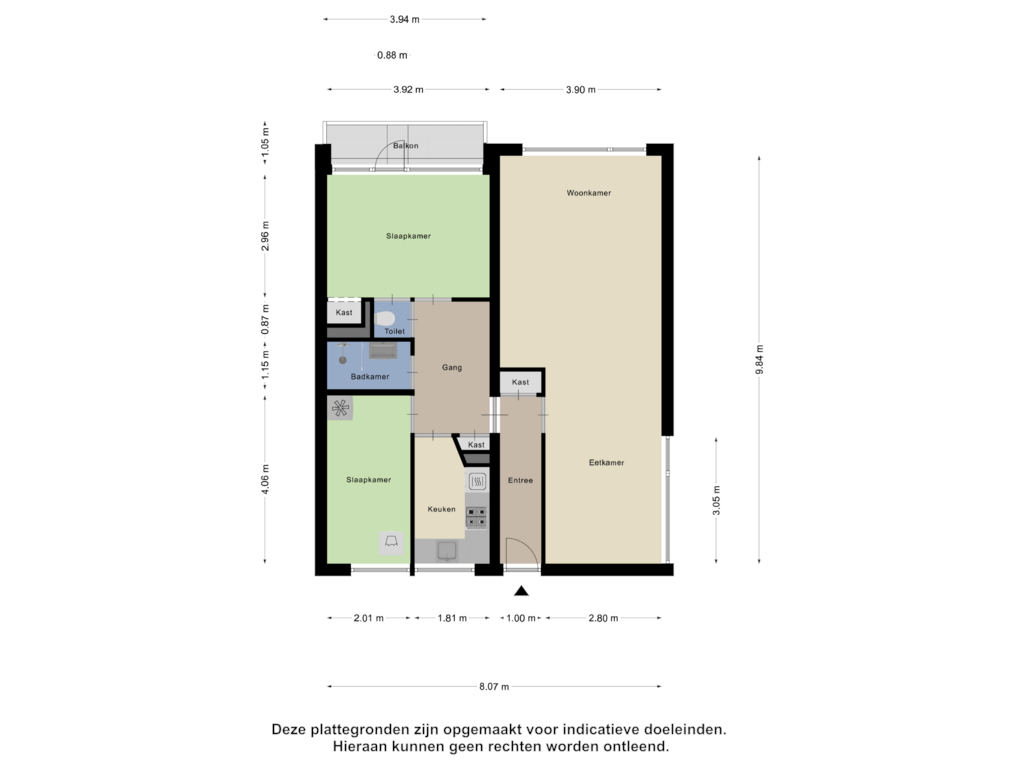 View floorplan of Appartement of Valkreek 126