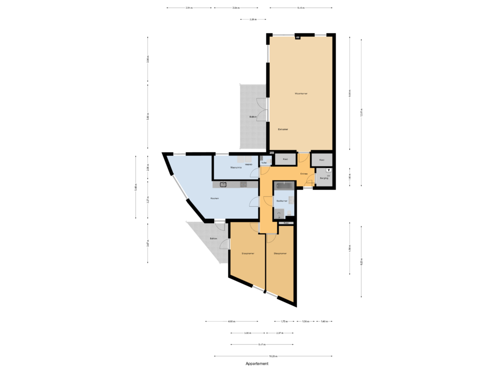 Bekijk plattegrond van Appartement van Ankerplaats 68