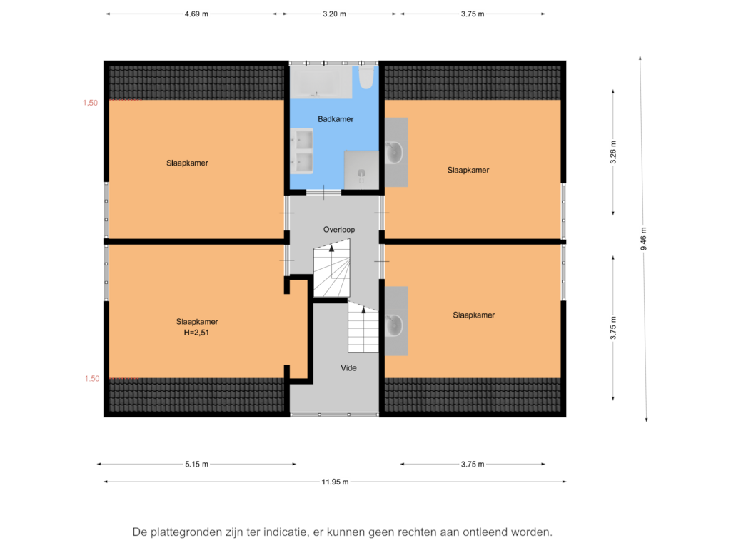 View floorplan of Floor 1 of Zwaluw 100