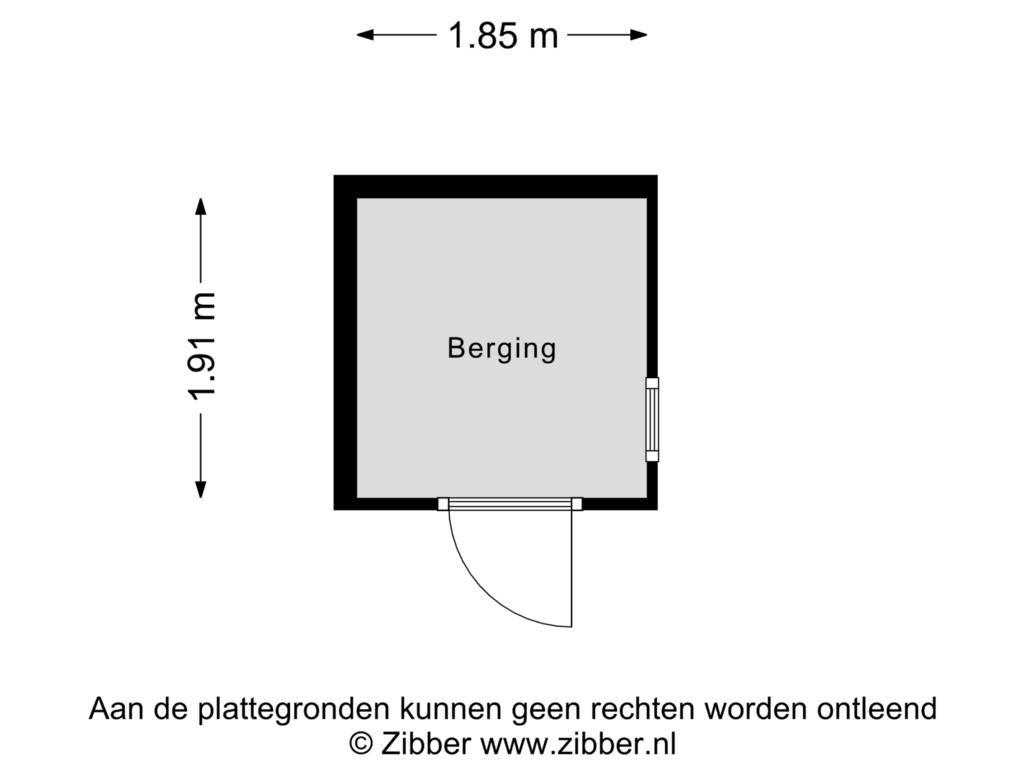 Bekijk plattegrond van Berging van Haven 7