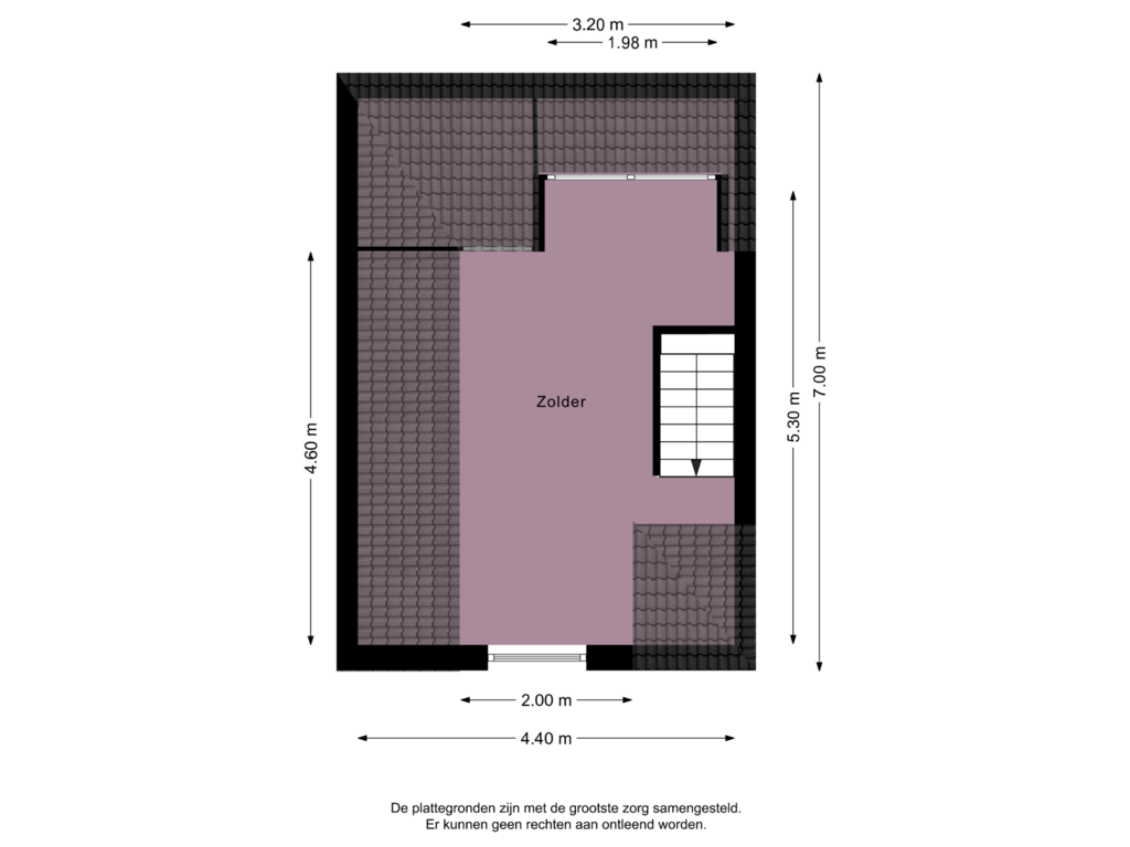 Bekijk plattegrond van Zolder van Van Berkumstraat 37